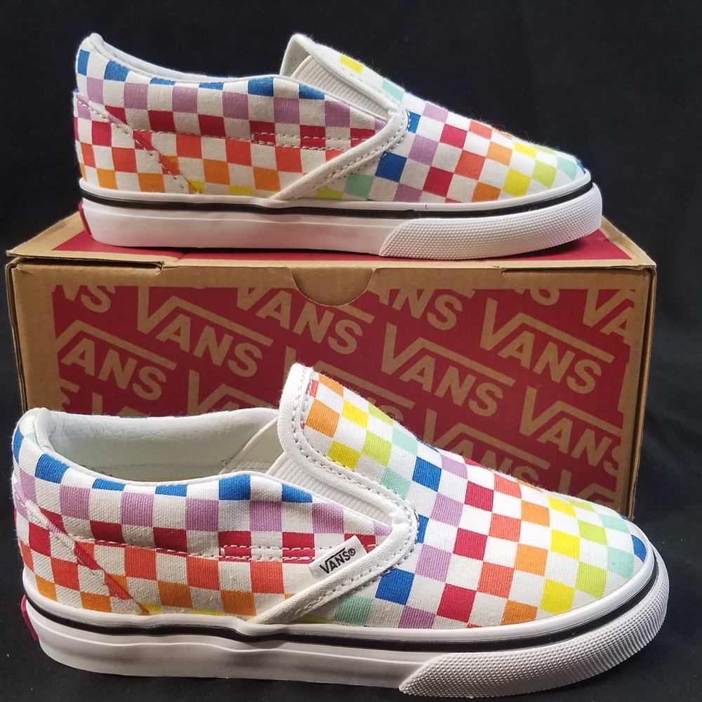 Vans Rainbow Checkerboard Baby/TODDLER Shoes